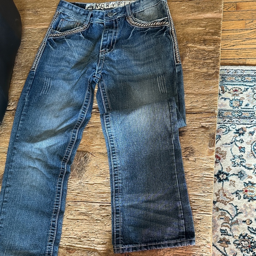 Relaxed Fit Dark Blue Jeans.  30x32